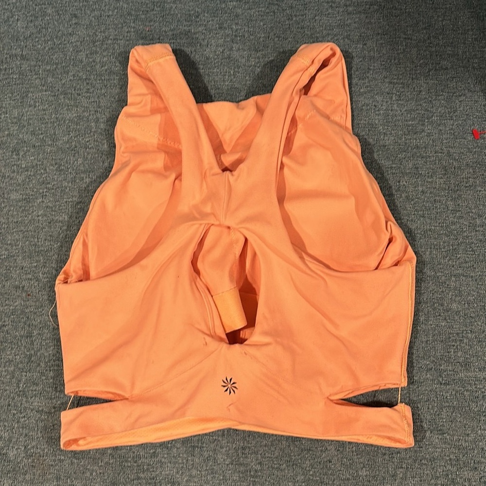 Peach Athleta Sport Bra - Picture 3 of 6